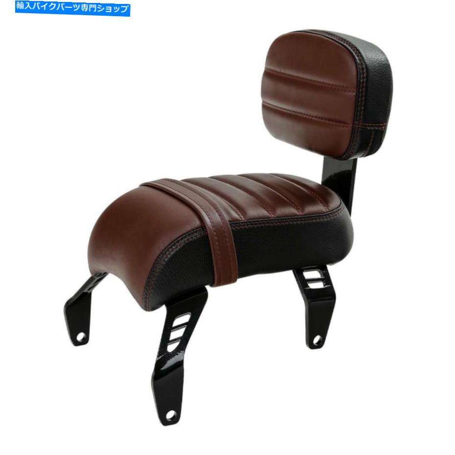 Seats インドのスカウントボブバーABS 2018-2021 2019に適した後部助手席とバックレスト Rear Passenger Seat & Backrest Fit For Indian Scount Bobber ABS 2018-2021 2019【並行輸入品】