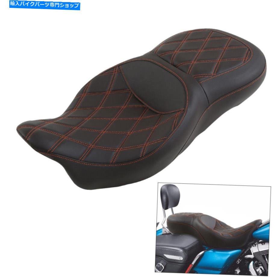 Seats ハーレーツーリングCVO Limited Flhtkse 09-22に適したドライバーの乗客のピリオンシート Driver Passenger Pillion Seat Fit For Harley Touring CVO Limited FLHTKSE 09-22【並行輸入品】