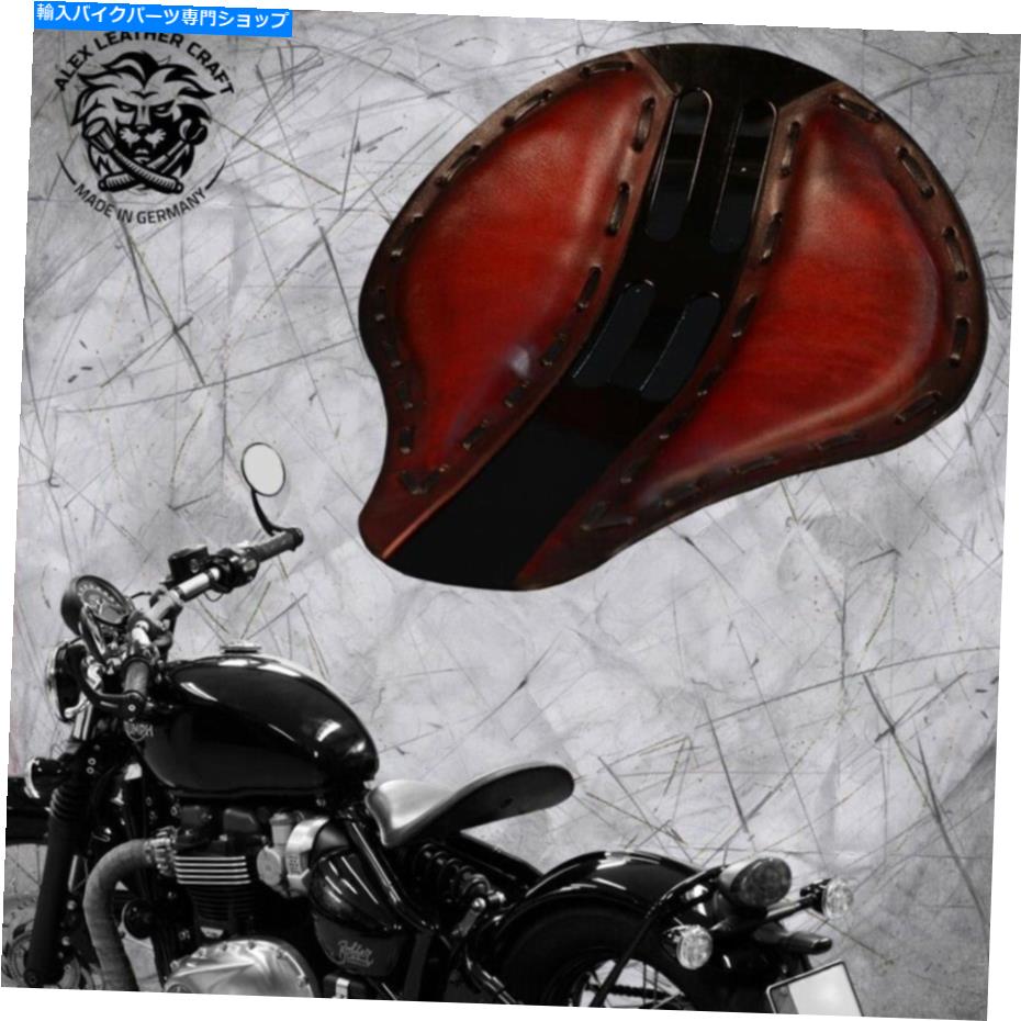 Seats 2016年以来のTriumph Bonneville Bobber Custom Solo Seat STD 4Fourth Red Size XL Triumph Bonneville since 2016 Bobber Custom solo seat Std 4Fourth red size XL【並行輸入品】