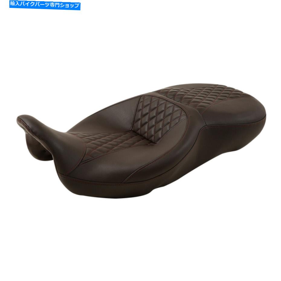 Seats ブラウンライダードライバーの乗客のピリオンシートハーレーロードグライド09-22 2021 Brown Rider Driver Passenger Pillion Seat Fit For Harley Road Glide 09-22 2021【並行輸入品】