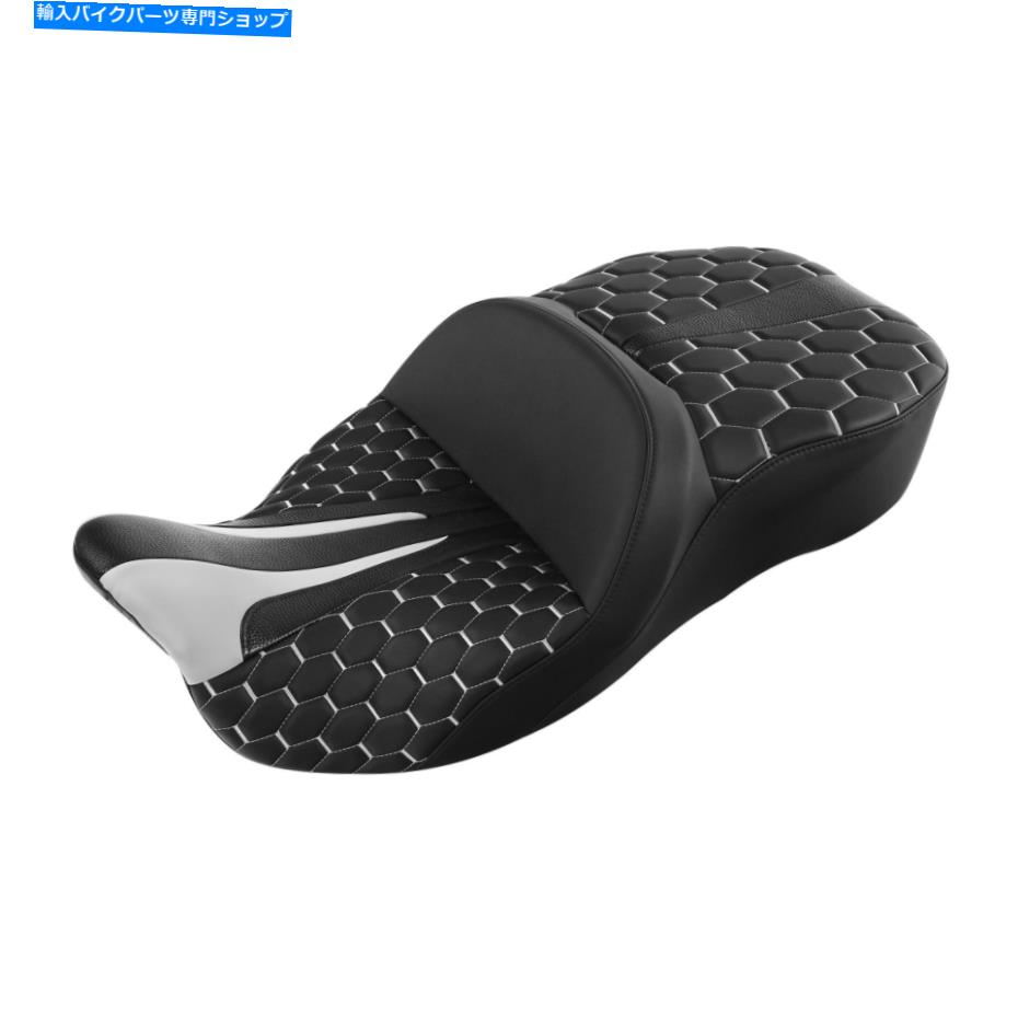 Seats ハーレーツーリングストリートグライドフルクスロードキングにフィットするドライバーの助手席 Driver Passenger Seat Fit For Harley Touring Street Glide FLHX Road King 09-up【並行輸入品】