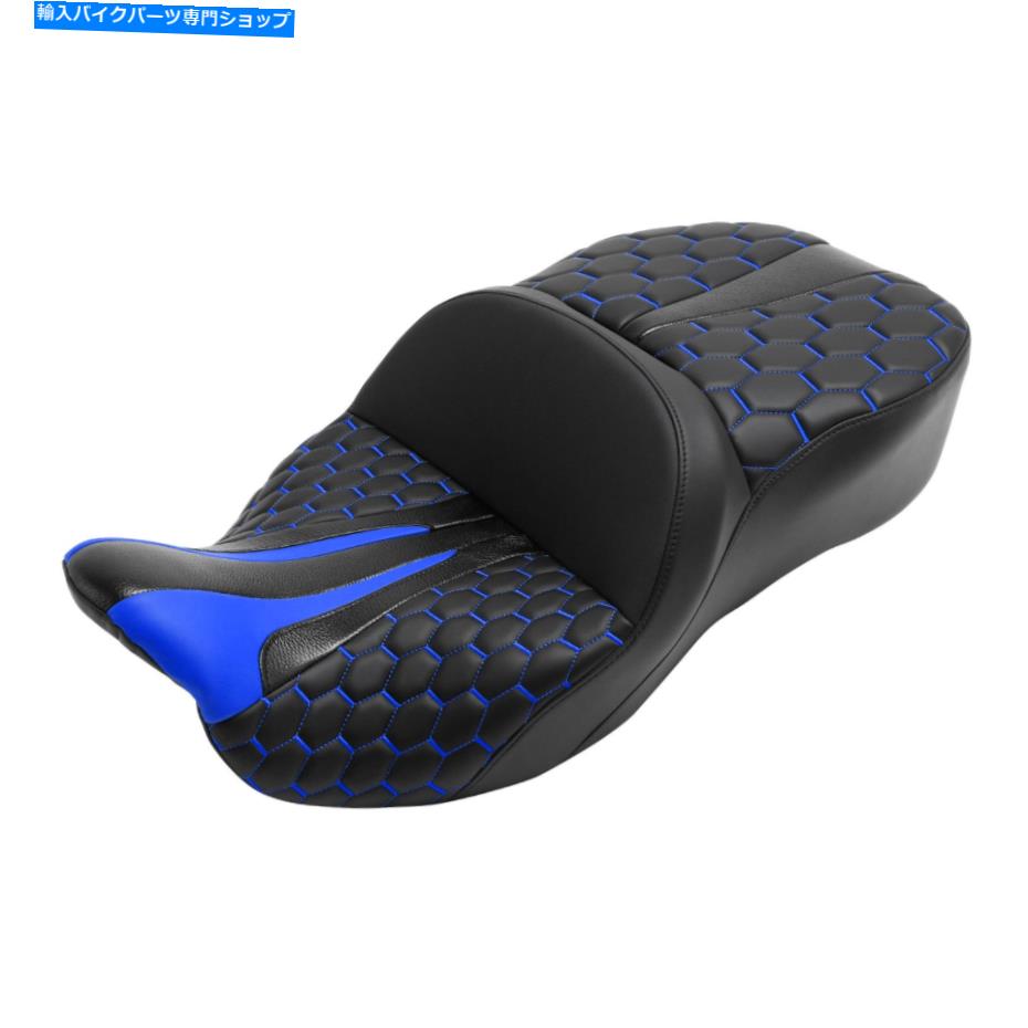 Seats ハーレーツーリングストリートエレクトラロードグライドに適したドライバーの助手席 Driver Passenger Seat Fit For Harley Touring Street Electra Road Glide 09-22【並行輸入品】