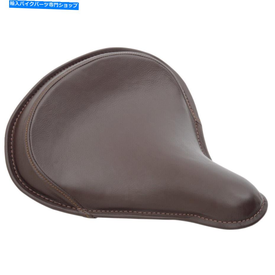 Seats ドラッグスペシャリティスプリングローソロシート - ラージ - レザー（茶色）0806-0049 Drag Specialties Spring Low Solo Seat - Large - Leather (Brown) 0806-0049【並行輸入品】