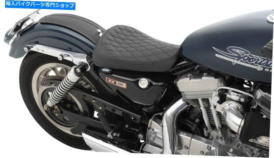 Seats ドラッグスペシャリティフロントビニールダイヤモンドソロシート82-03ハーレースポーツスターXL XLH Drag Specialties Front Vinyl Diamond Solo Seat 82-03 Harley Sportster XL XLH【並行輸入品】