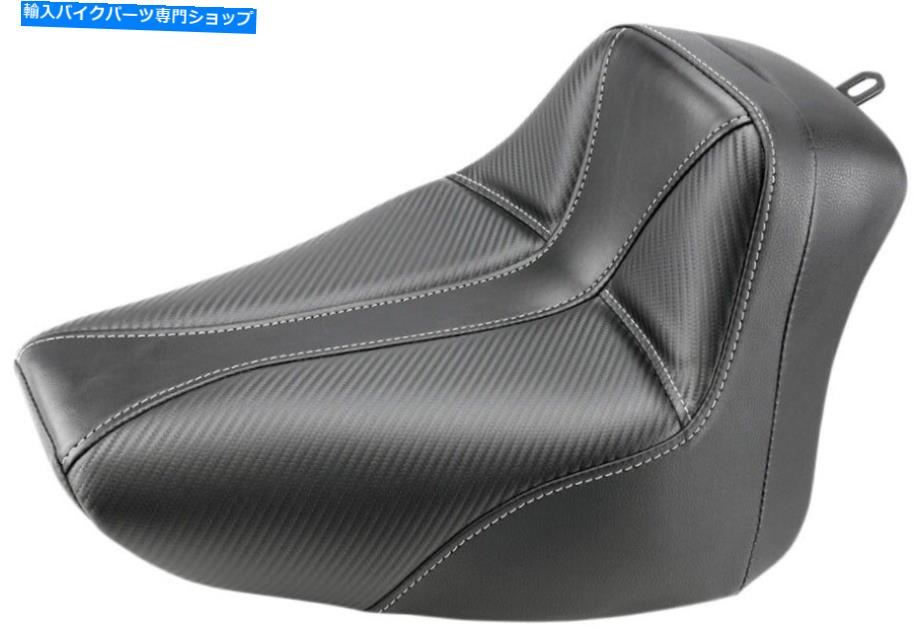 Seats サドルマンドミネーターソロシートフェイクカーボンビニールハーレーソフト00-06 Saddlemen Dominator Solo Seat Faux Carbon Vinyl Harley Softail 00-06【並行輸入品】