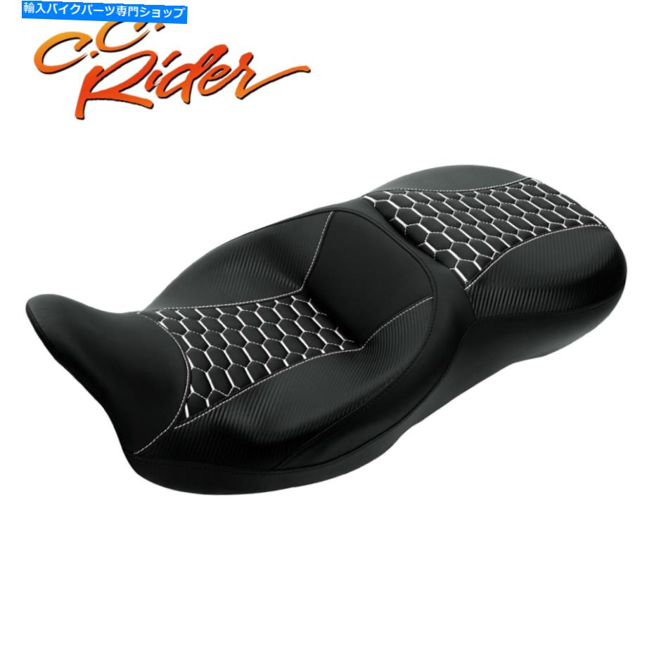 Seats C.C.ハーレーツーリングロードキングに適したライダードライバーの助手席2009-2023 C.C. RIDER Driver Passenger Seat Fit For Harley Touring Road King 2009-2023【並行輸入品】
