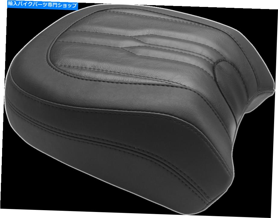 Seats マスタングダガーステッチリアシート付きハーレーソフトアウト/ローライダー18-20 Mustang Dagger Stitch Rear Seat w/ Rest Harley Softail Breakout/Low Rider 18-20【並行輸入品】