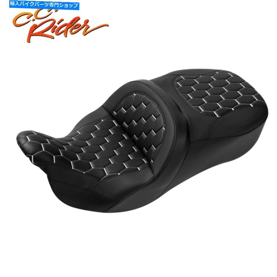 Seats C.C.ハーレーエレクトラトライグライド2009-2022に適したライダー2アップドライバーの助手席 C.C. RIDER 2-Up Driver Passenger Seat Fit For Harley Electra Tri Glide 2009-2022【並行輸入品】 90,387円