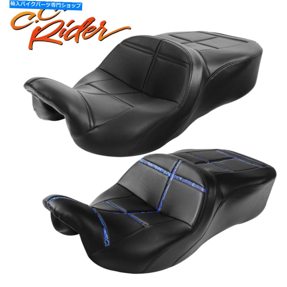 Seats C.C.ライダードライバー+ハーレーツーリングエレクトラロードグライド09-21に適しています C.C. RIDER Driver+Passenger Seat Fit For Harley Touring Electra Road Glide 09-21【並行輸入品】｜Us Custom Parts Shop USDM