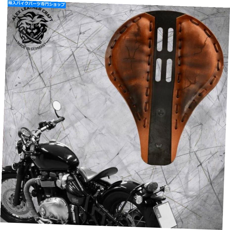 Seats 2016年以来のTriumph Bonneville Bobber Solo Seat Long 4FourthElec Vint BrownS Triumph Bonneville since 2016 Bobber solo seat Long 4fourth elec vint brown S【並行輸入品】