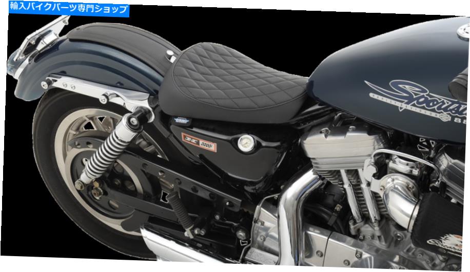 Seats ドラッグスペシャリティフロントビニールダイヤモンドソロシート82-03ハーレースポーツスターXL XLH Drag Specialties Front Vinyl Diamond Solo Seat 82-03 Harley Sportster XL XLH【並行輸入品】