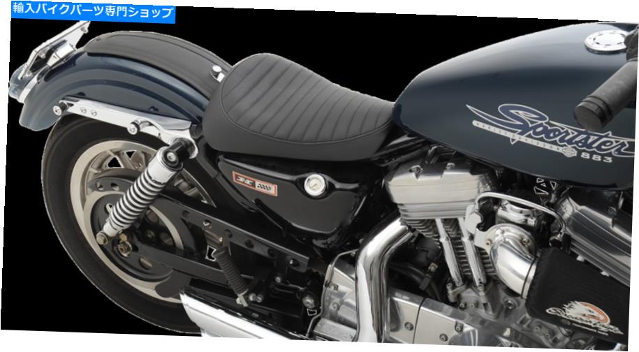 Seats DSブラックビニールクラシックステッチEZ HD Sportster 1100 1986-1987用マウントソロシート DS Black Vinyl Classic Stitch EZ Mount Solo Seat for HD Sportster 1100 1986-1987【並行輸入品】