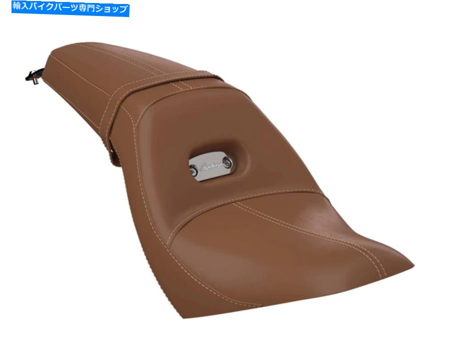 Seats 2015-2022スカウトモデル用のインドオートバイデザートタン2ビニールスポーツシート INDIAN MOTORCYCLE DESERT TAN 2 UP VINYL SPORT SEAT FOR 2015-2022 SCOUT MODELS【並行輸入品】
