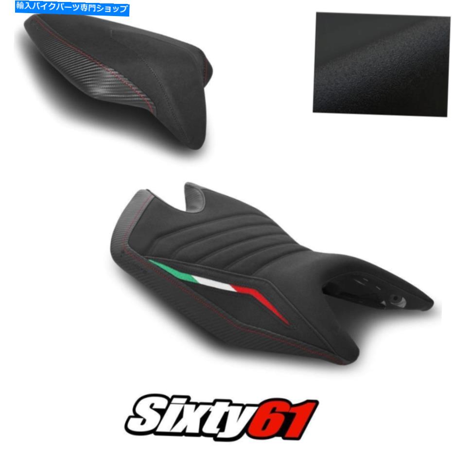 Seats Apryia Tuono Rs 660シートカバー2021 2022 Black Red Luimoto Tec-Grip Suede Aprilia Tuono RS 660 Seat Covers 2021 2022 Black Red Luimoto Tec-Grip Suede【並行輸入品】