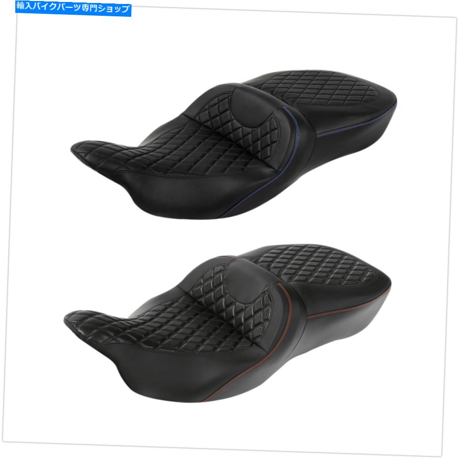 Seats ドライバーライダーの乗客のピリオンシートハーレーエレクトラストリートグライド09-22 20に適しています Driver Rider Passenger Pillion Seat Fit For Harley Electra Street Glide 09-22 20【並行輸入品】