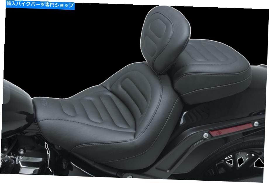 Seats ムスタング標準の助手席w/バックレストハーレーソフトアットファットボブFXFB 18-20 Mustang Standard Passenger Seat w/Backrest Harley Softail Fat Bob FXFB 18-20【並行輸入品】｜Us Custom Parts Shop USDM