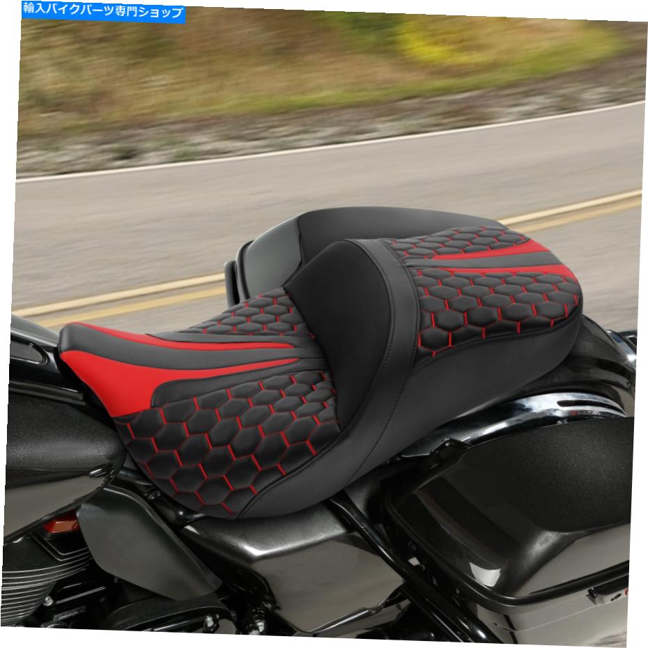 Seats ハーレーツアーロードキングに適したドライバーライダーの助手席2009-2022 Driver Rider Passenger Seat Fit For Harley Touring Road King 2009-2022【並行輸入品】