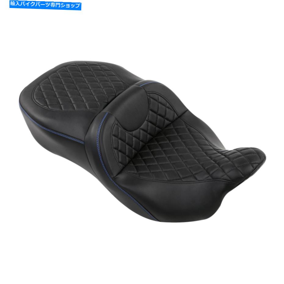 Seats ハーレーエレクトラストリートロードグライドキングに適した黒いドライバーの助手席 Black Driver Passenger Seat Fit For Harley Electra Street Road Glide King 09-22【並行輸入品】