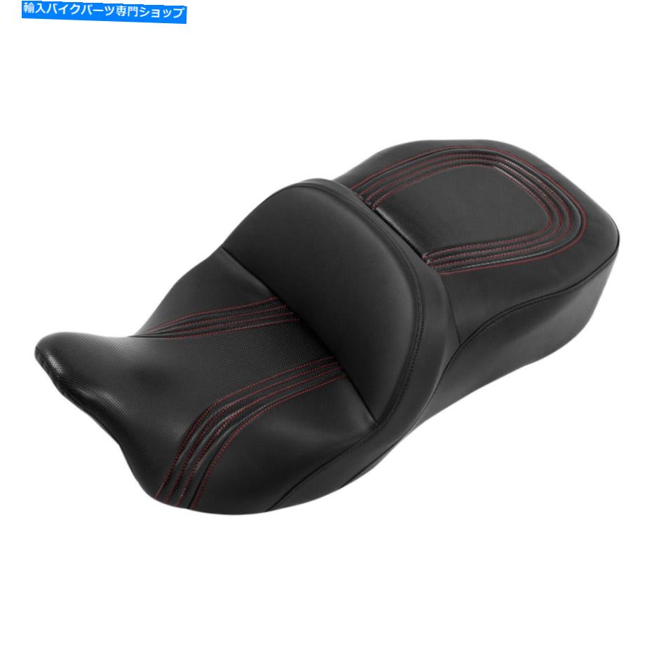 Seats ハーレーツーリングストリートロードグライドにフィットするライダードライバーの助手席09-23ブラック Rider Driver Passenger Seat Fit For Harley Touring Street Road Glide 09-23 Black【並行輸入品】