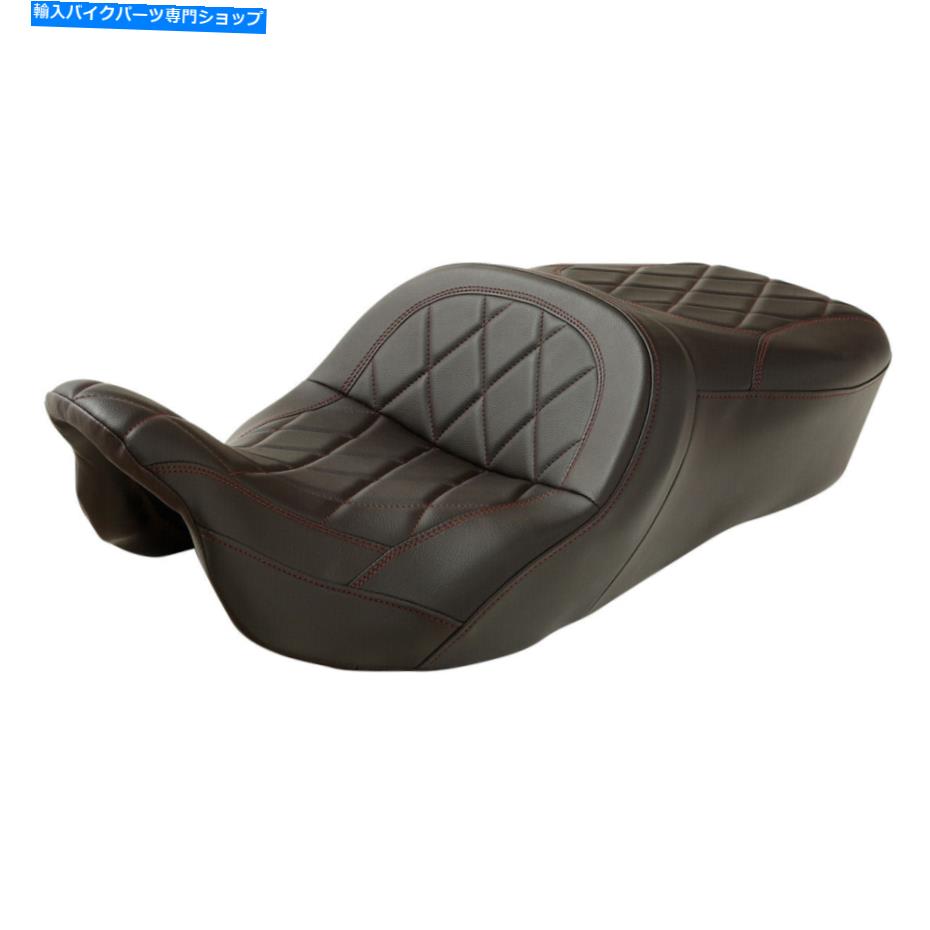 Seats ハーレーツーリングエレクトラグライド2009-2022 USに適したブラウンドライバーの助手席 Brown Driver Passenger Seat Fit For Harley Touring Electra Glide 2009-2022 US【並行輸入品】