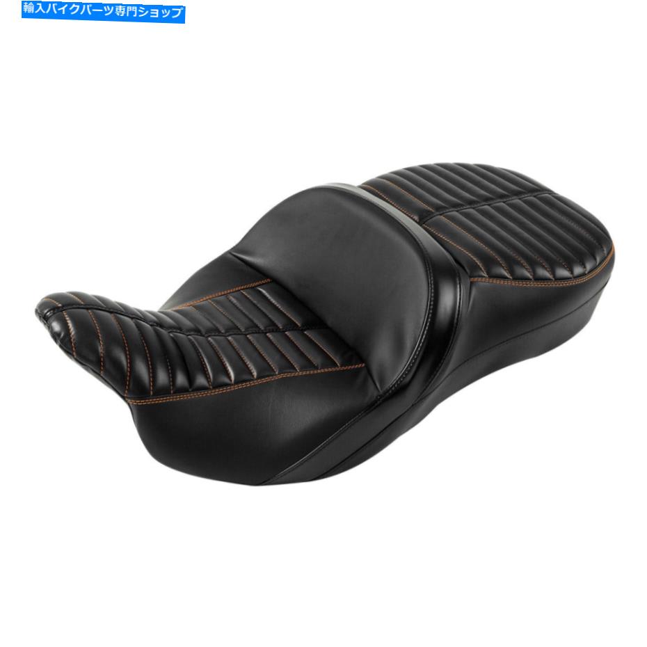 Seats ハーレーツーリングロードキンググライドにフィットするブラックドライバーライダーと助手席09-23 Black Driver Rider & Passenger Seat Fit For Harley Touring Road King Glide 09-23【並行輸入品】