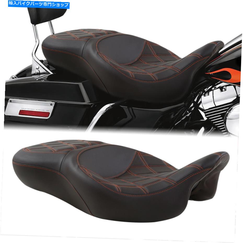 Seats ライダードライバーの助手席ハーレーツーリングロードキングロードグライド09-22に適しています Rider Driver Passenger Seat Fit For Harley Touring Road King Road Glide 09-22【並行輸入品】