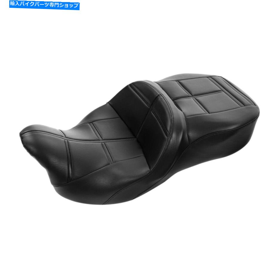 Seats ハーレーツーリングロードキングロードグライドにフィットする2つのドライバーの乗客席09-22 Two-Up Driver Passenger Seat Fit For Harley Touring Road King Road Glide 09-22【並行輸入品】