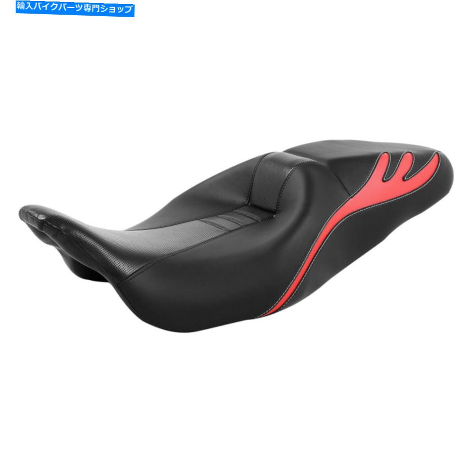 Seats ハーレーツーリングロードストリートグライド2009-2022 2021に適したドライバーと助手席 Driver & Passenger Seat Fit For Harley Touring Road Street Glide 2009-2022 2021【並行輸入品】