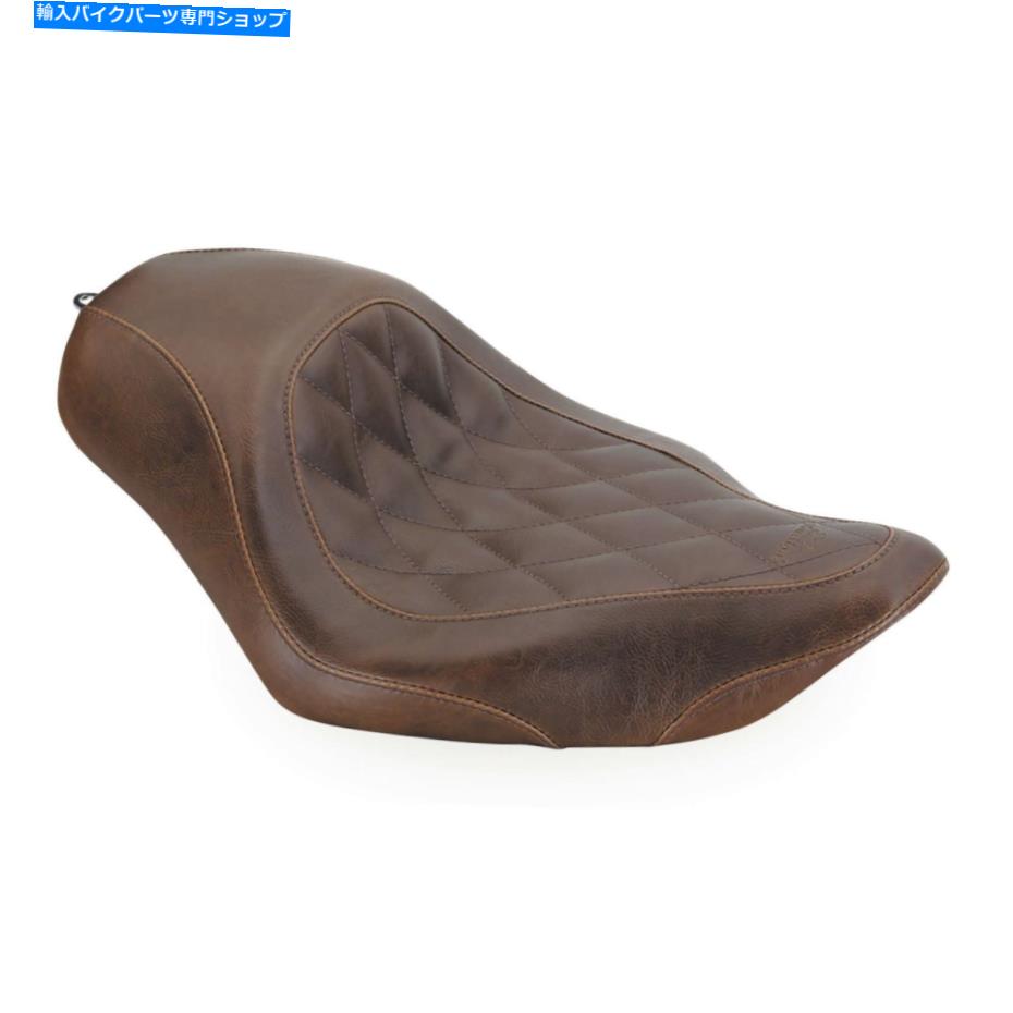 Seats マスタングオートバイ製品ソロシートダイヤモンドステッチ、ブラウン76730 MUSTANG MOTORCYCLE PRODUCTS Solo Seat Diamond Stitch, Brown 76730【並行輸入品】