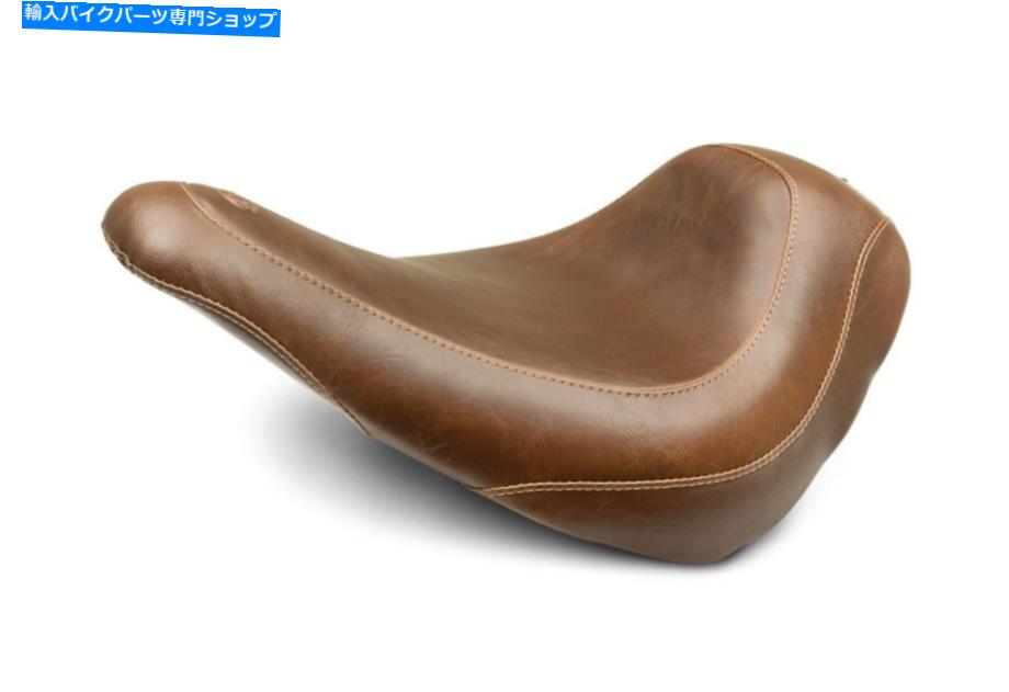 Seats マスタングブラウンワイドトリッパーソロドライバーシートハーレーローライダースポーツグライド2018+ Mustang Brown Wide Tripper Solo Driver Seat Harley Low Rider Sport Glide 2018+【並行輸入品】