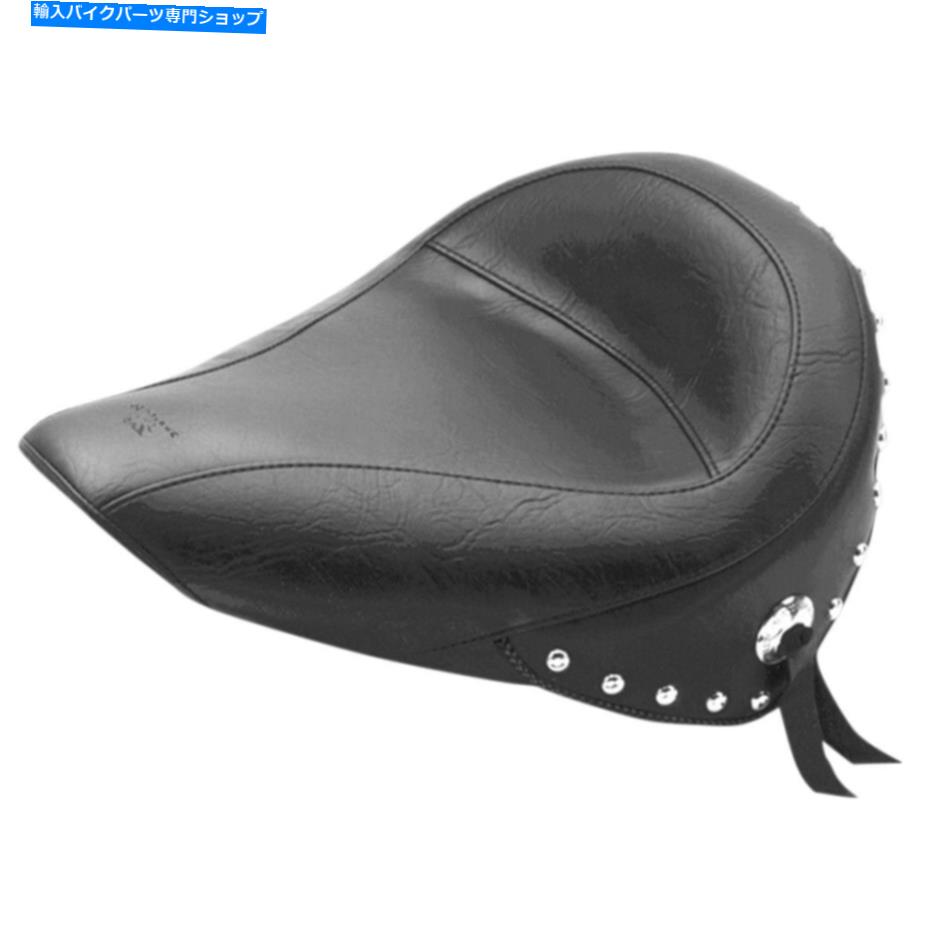 Seats マスタングスカートソロシート-Softail '84 -'99（黒）75490 Mustang Skirted Solo Seat - Softail '84-'99 (Black) 75490【並行輸入品】