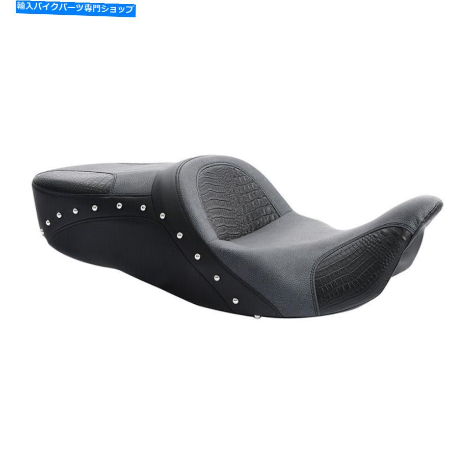 Seats ハーレーストリートエレトクラグライド2009-2021に適したグレイブラックドライバーの助手席 Gray Black Driver Passenger Seat Fit For Harley Street Eletcra Glide 2009-2021【並行輸入品】