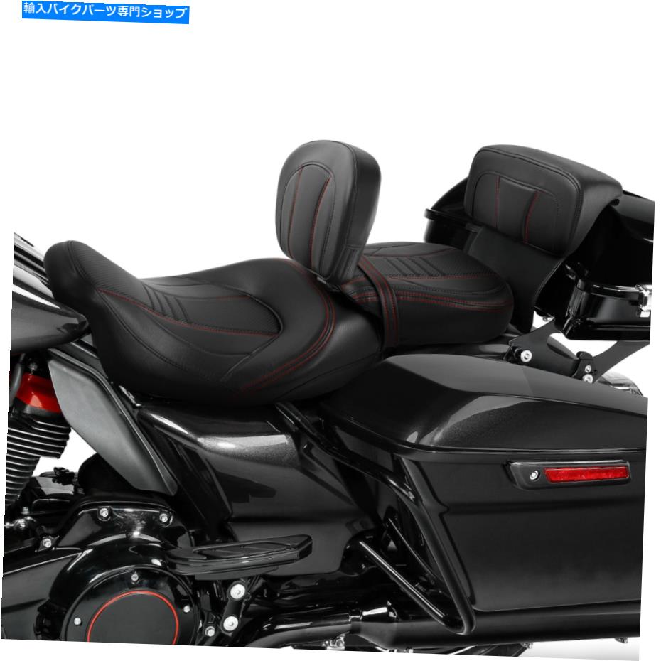 Seats ドライバーの助手席w/ライダーバックレストチョップパッドはハーレーツーリングに合っています14-22 Driver Passenger Seat w/ Rider Backrest Chopped Pad Fit For Harley Touring 14-22【並行輸入品】|Us Custom Parts Shop USDM
