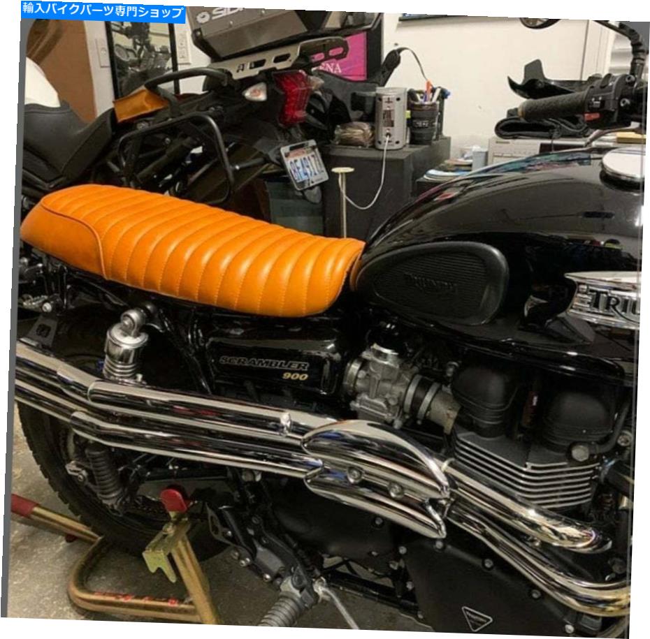 Seats Triumph T100（2001-2015）シート、Thruxton900（リアルレザー）にはベース、タックnロールが含まれています TRIUMPH T100(2001-2015) SEAT,THRUXTON900(Real Leather) include Base,Tuck N Roll【並行輸入品】