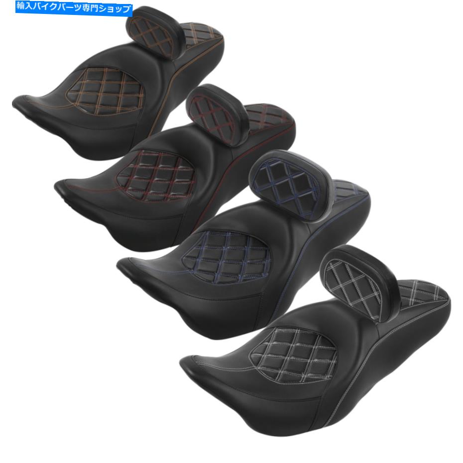 Seats ハーレーロードエレクトラグライドにフィットするブラックドライバーの助手席＆ライダーパッド09-22 Black Driver Passenger Seat & Rider Pad Fit For Harley Road Electra Glide 09-22【並行輸入品】｜Us Custom Parts Shop USDM