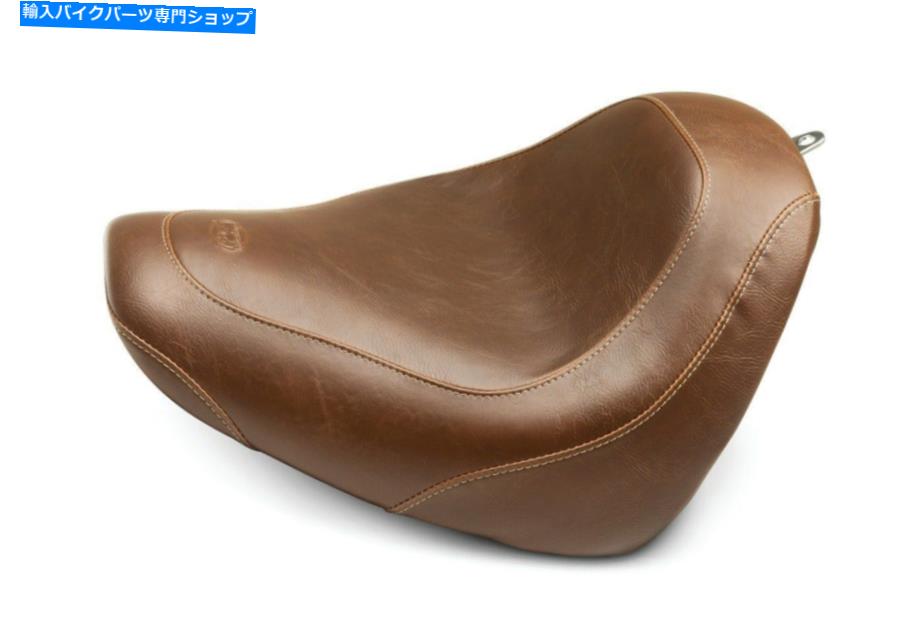 Seats ムスタングブラウンワイドトリッパーソロドライバーシートスムーズハーレーソフトアットファットボブ18+ Mustang Brown Wide Tripper Solo Driver Seat Smooth Harley Softail Fat Bob 18+【並行輸入品】