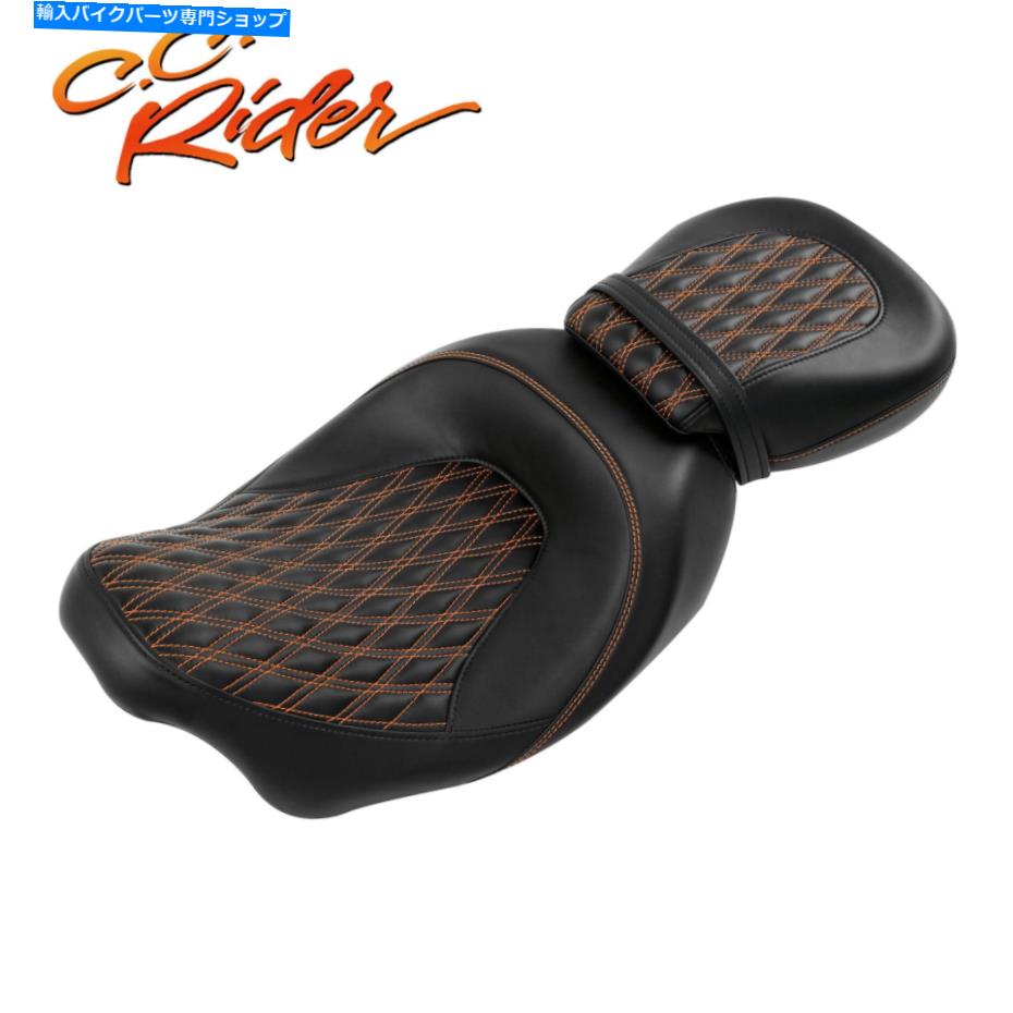 Seats C.C.ライダードライバーの助手席クッションフィットハーレーツーリングCVOロードキング C.C. RIDER Driver Passenger Seat Cushion Fit For Harley Touring CVO Road King【並行輸入品】｜Us Custom Parts Shop USDM