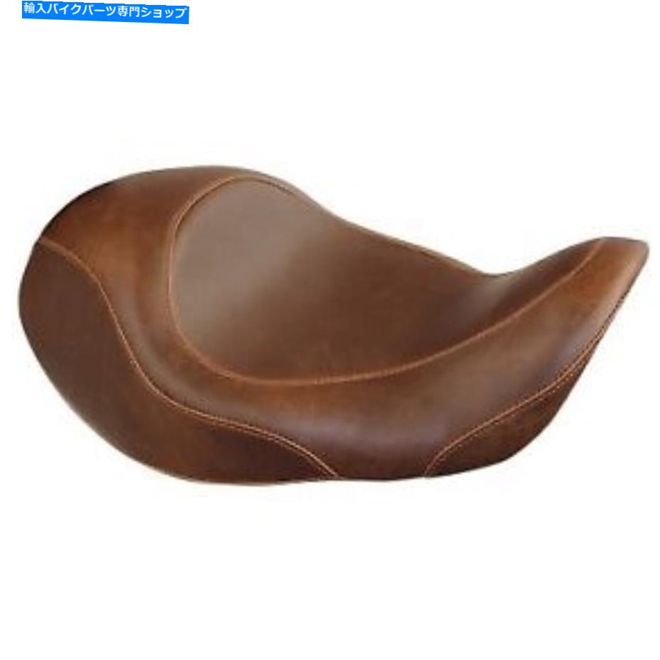 Seats マスタングワイドトリッパーフォワードソロシート76708ブラウン06-17ハーレーデビッドソンダイナ Mustang Wide Tripper Forward Solo Seat 76708 Brown 06-17 Harley Davidson Dyna【並行輸入品】
