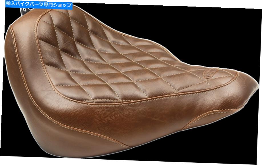 Seats マスタングトリッパーブラウンダイヤモンドソロシート18-19ハーレーソフトアイルスリムFLSL Mustang Tripper Brown Diamond Solo Seat 18-19 Harley Softail Slim FLSL【並行輸入品】｜Us Custom Parts Shop USDM