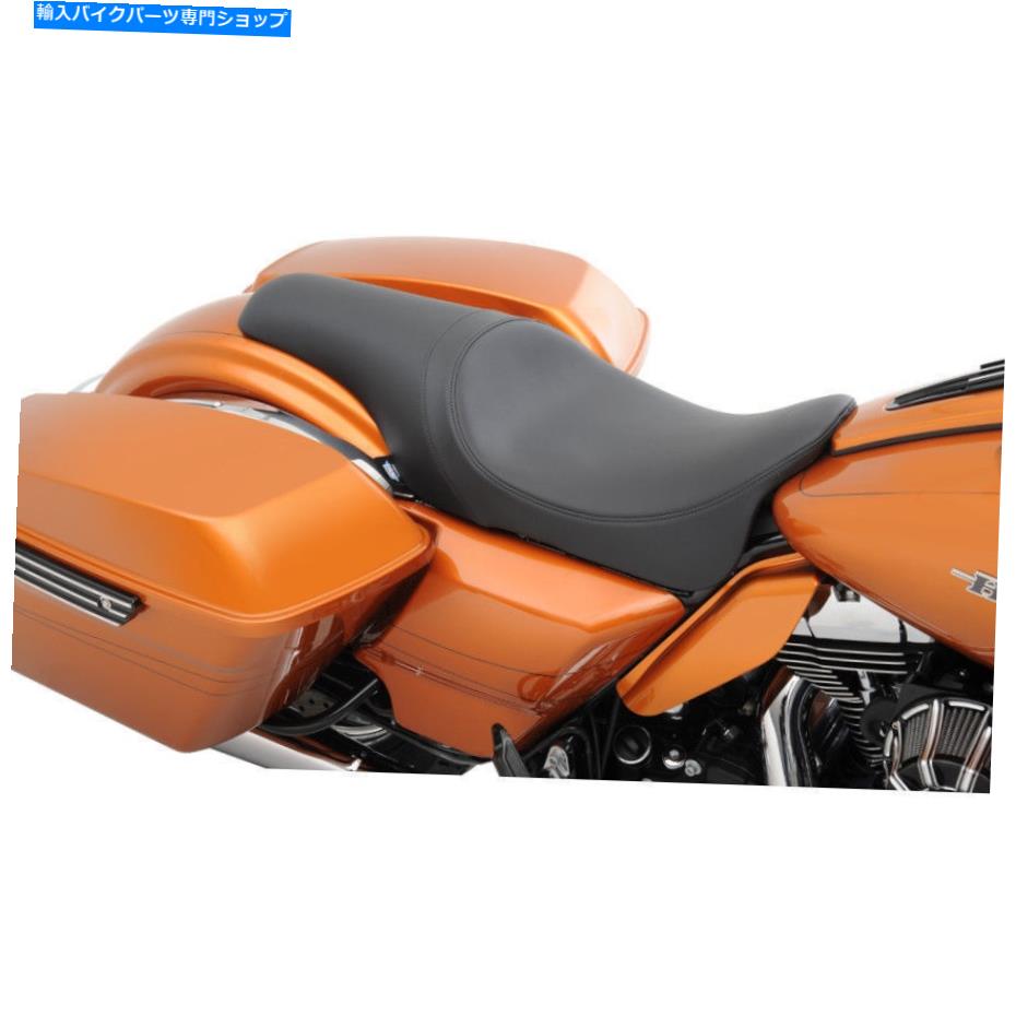 Seats ドラッグスペシャリティハーレーツーリング2008-2017モデルブラックのドラッグスムーズプレデターシート Drag Specialties Smooth Predator Seat for Harley Touring 2008-2017 Models Black【並行輸入品】｜Us Custom Parts Shop USDM