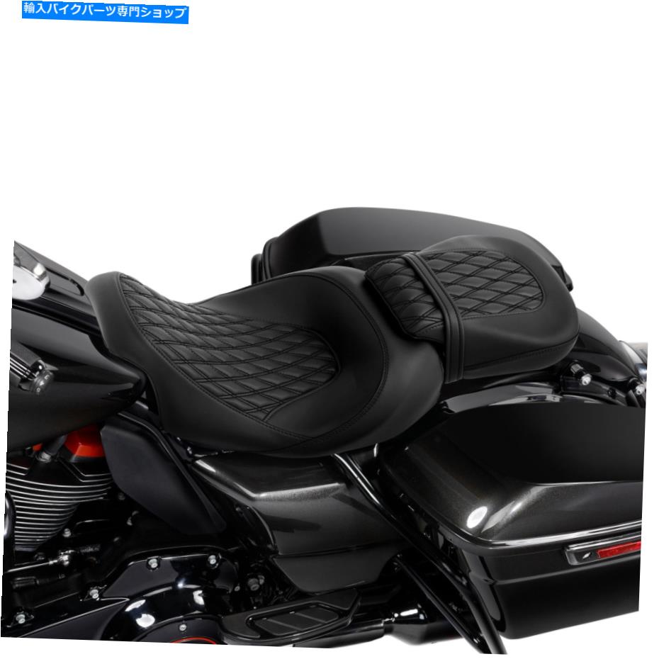 Seats ハーレーツーリングストリートロードグライドにフィットするオートバイドライバーの旅客席09-22 Motorcycle Driver Passenger Seat Fit For Harley Touring Street Road Glide 09-22【並行輸入品】