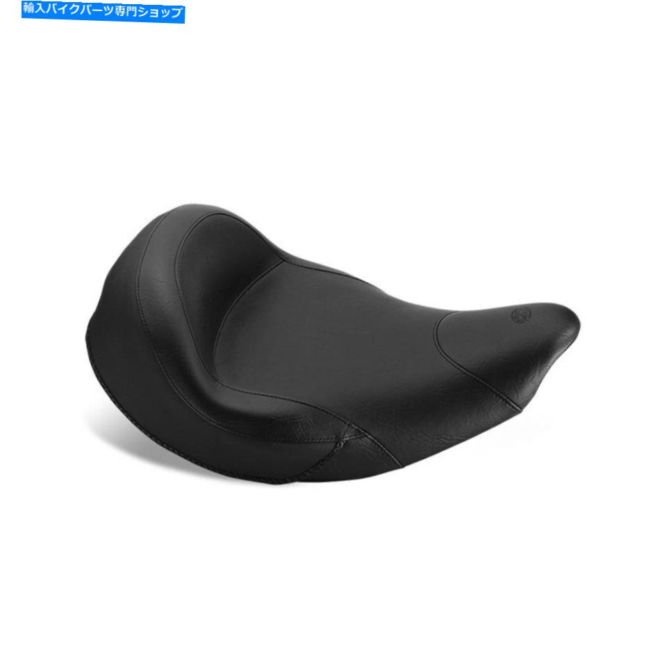 Seats Mustang 75360 75360ブラック標準ワイドツーリングソロシート付きソロシート14-18 IND Mustang 75360 75360 Black Standard Wide Touring Solo Seat w/o Backrest 14-18 Ind【並行輸入品】