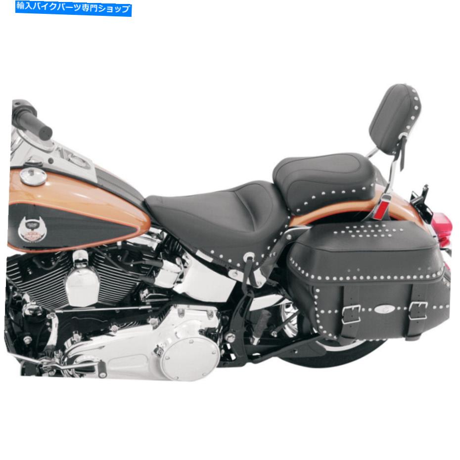 Seats マスタングソロスタッズシート-FLST '08 -'17（黒）76174 Mustang Solo Studded Seat - FLST '08-'17 (Black) 76174【並行輸入品】