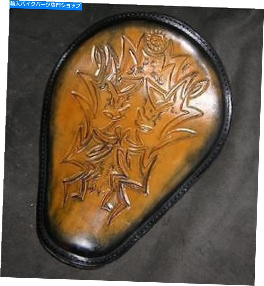Seats カスタムハーレーボバーソロレザーオートバイシートトラブ Custom Harley Bobber Solo Leather Motorcycle Seat TRAB【並行輸入品】|Us Custom Parts Shop USDM