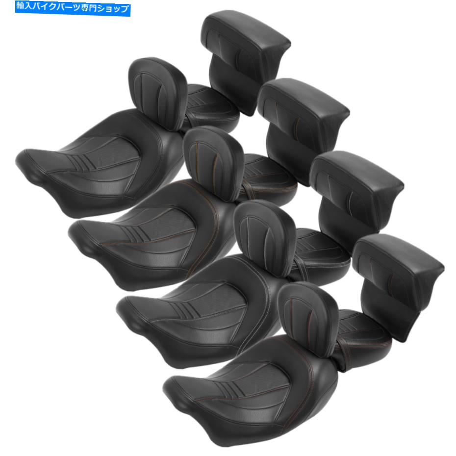 Seats ドライバー助手席ライダーバックレストチョップパッドハーレーツーリング14-22にフィット Driver Passenger Seat Rider Backrest Chopped Pad Fit For Harley Touring 14-22【並行輸入品】