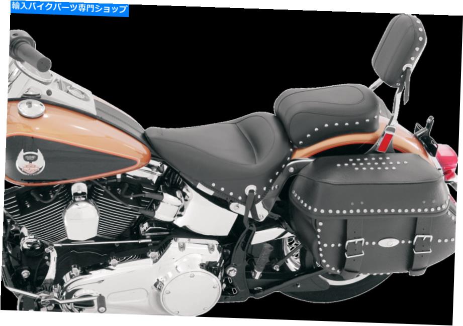 Seats マスタングはソロシートハーレー08-17 FLSTN FLSTCをスタッズしました MUSTANG Studded Solo Seat HARLEY 08-17 FLSTN FLSTC【並行輸入品】