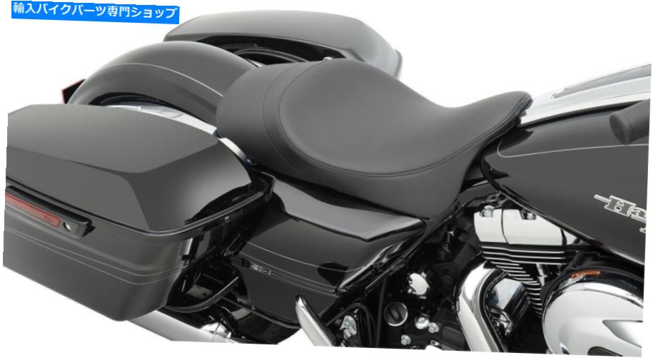 Seats ロープロファイルレザーレディングリーチスムーズなソロシート97-2007ハーレーツーリングドレッサー Low Profile Leather Reduce Reach Smooth Solo Seat 97-2007 Harley Touring Dresser【並行輸入品】