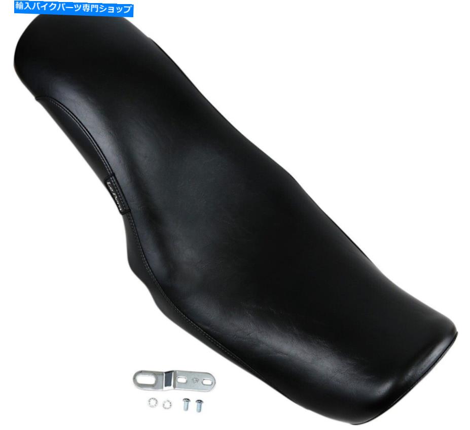 Seats キングコブラプレーンビニール2アップシートブラックフォームルペラLK-891 for 06-17ハーレーダイナ King Cobra Plain Vinyl 2-Up Seat Black Foam Le Pera LK-891 For 06-17 Harley Dyna【並行輸入品】