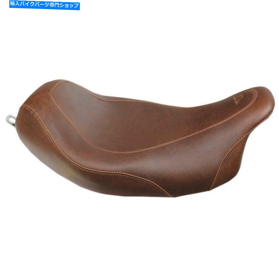 Seats マスタング76720ハーレーツアーのための滑らかな茶色の広い低いトリッパーソロシート08-22 Mustang 76720 Smooth Brown Wide Low Tripper Solo Seat for Harley Touring 08-22【並行輸入品】|Us Custom Parts Shop USDM