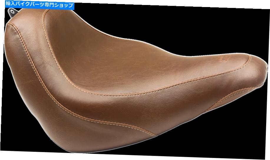 Seats マスタングワイドトリッパーソロシートブラウンスムーズフロント - バックレストなし83050 Mustang Wide Tripper Solo Seat Brown Smooth Front - without Backrest 83050【並行輸入品】
